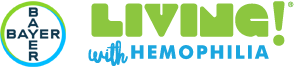 Living with hemophilia logo Living with hemophilia logo